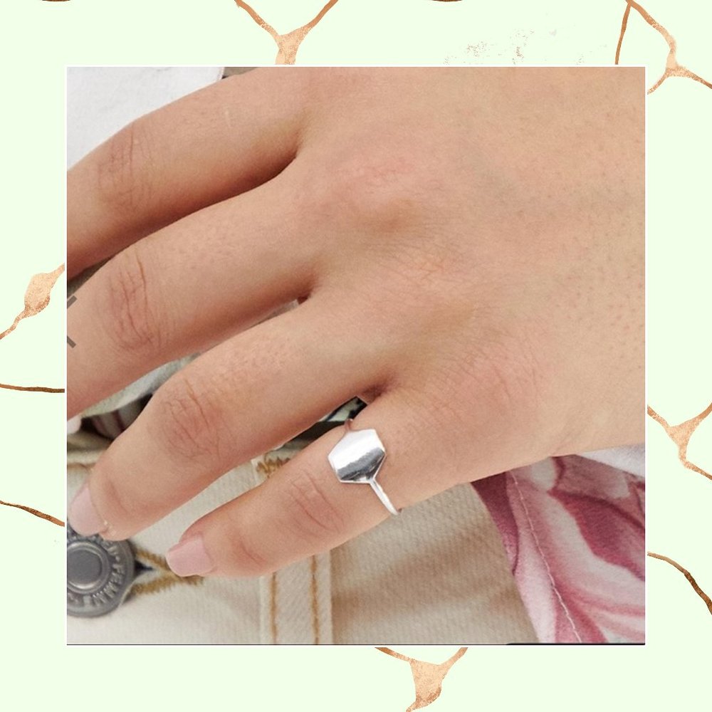 Sterling Silver Geometric Ring